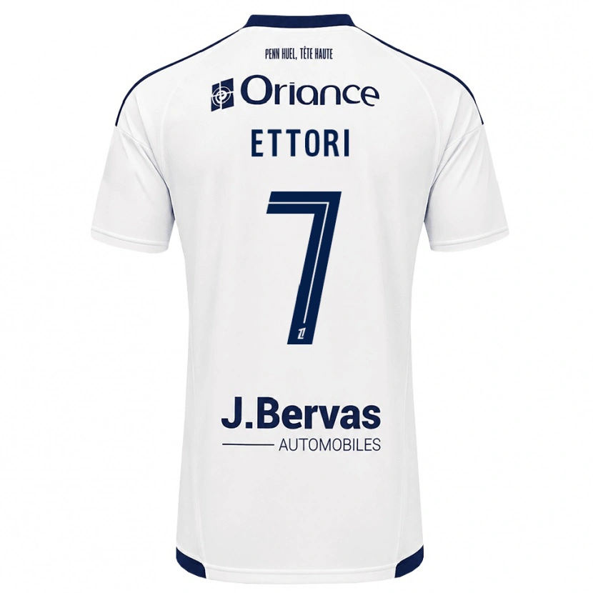 Danxen Femme Maillot Yanis Ettori #7 Bleu Marine Blanc Tenues Extérieur 2026/27 T-Shirt