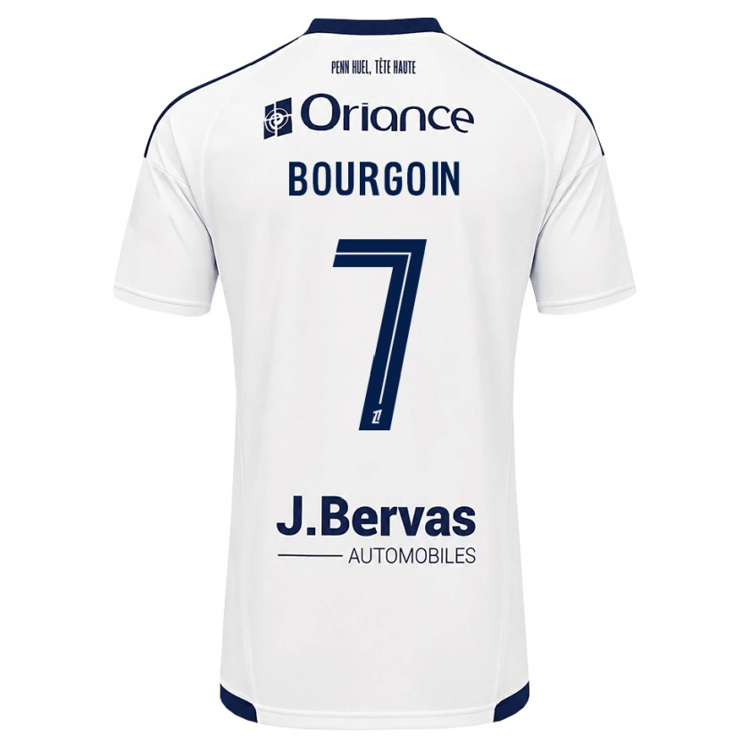 Danxen Femme Maillot Hugo Bourgoin #7 Bleu Marine Blanc Tenues Extérieur 2026/27 T-Shirt