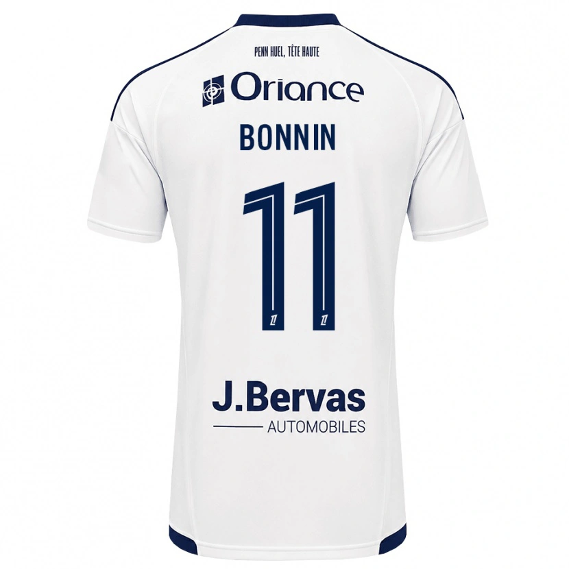 Danxen Femme Maillot Lilian Bonnin #11 Bleu Marine Blanc Tenues Extérieur 2026/27 T-Shirt