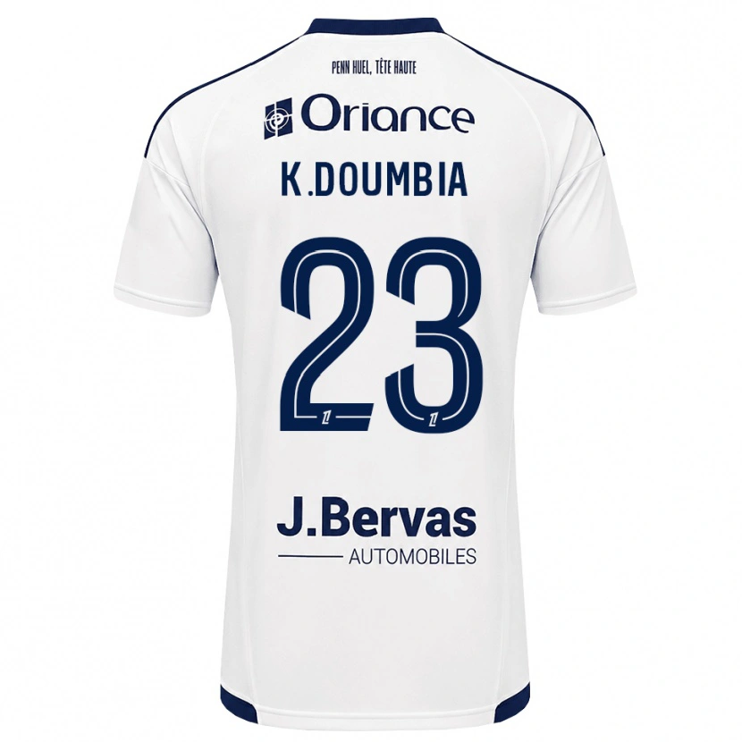 Danxen Femme Maillot Kamory Doumbia #23 Bleu Marine Blanc Tenues Extérieur 2026/27 T-Shirt