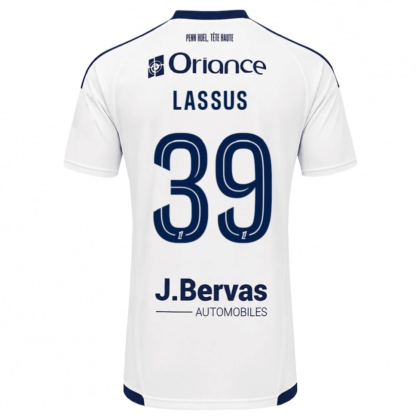 Danxen Femme Maillot Axel Lassus #39 Bleu Marine Blanc Tenues Extérieur 2026/27 T-Shirt