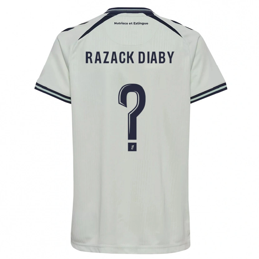 Danxen Femme Maillot Abdoul Razack Diaby #0 Bleu Nuit Blanc Tenues Extérieur 2026/27 T-Shirt