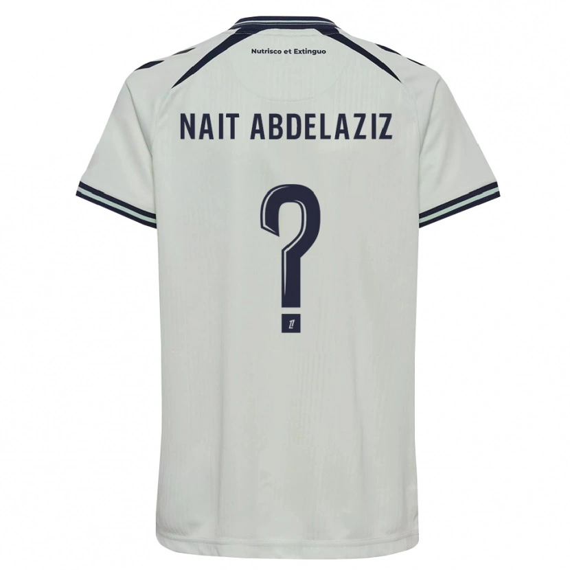 Danxen Femme Maillot Elias Naït Abdelaziz #0 Bleu Nuit Blanc Tenues Extérieur 2026/27 T-Shirt