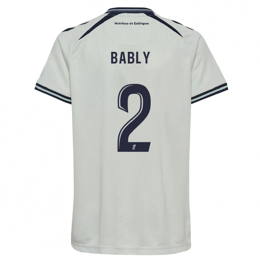 Danxen Femme Maillot Emmanuel Bably #2 Bleu Nuit Blanc Tenues Extérieur 2026/27 T-Shirt