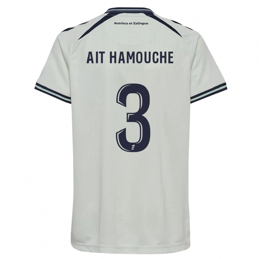 Danxen Femme Maillot Massyl Ait Hamouche #3 Bleu Nuit Blanc Tenues Extérieur 2026/27 T-Shirt