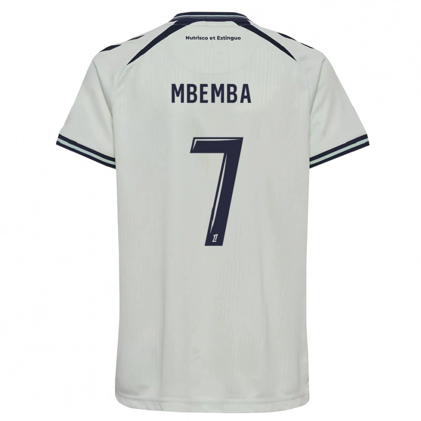 Danxen Femme Maillot Abdallah Mbemba #7 Bleu Nuit Blanc Tenues Extérieur 2026/27 T-Shirt