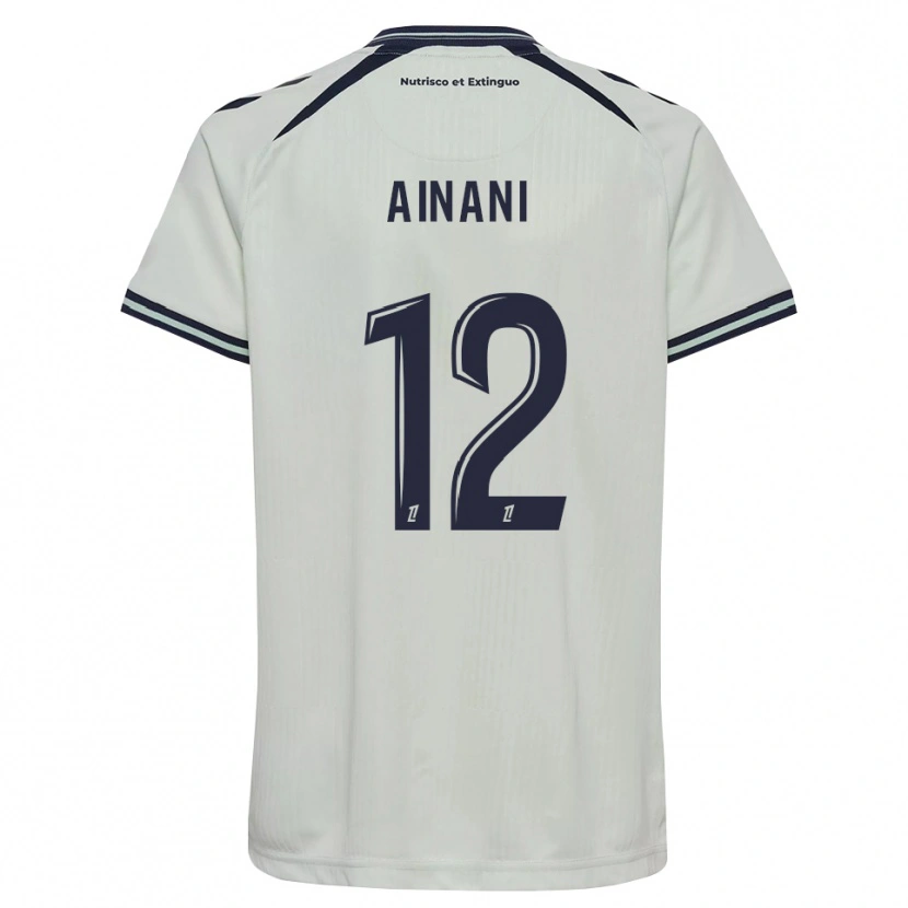 Danxen Femme Maillot Sufyan Ainani #12 Bleu Nuit Blanc Tenues Extérieur 2026/27 T-Shirt