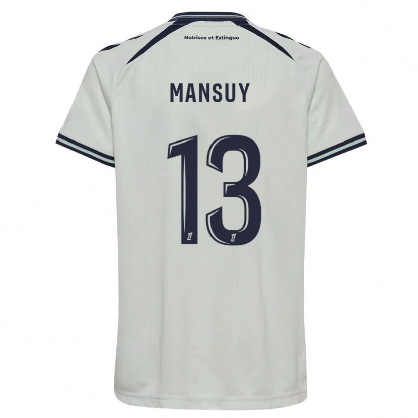 Danxen Femme Maillot Héloïse Mansuy #13 Bleu Nuit Blanc Tenues Extérieur 2026/27 T-Shirt