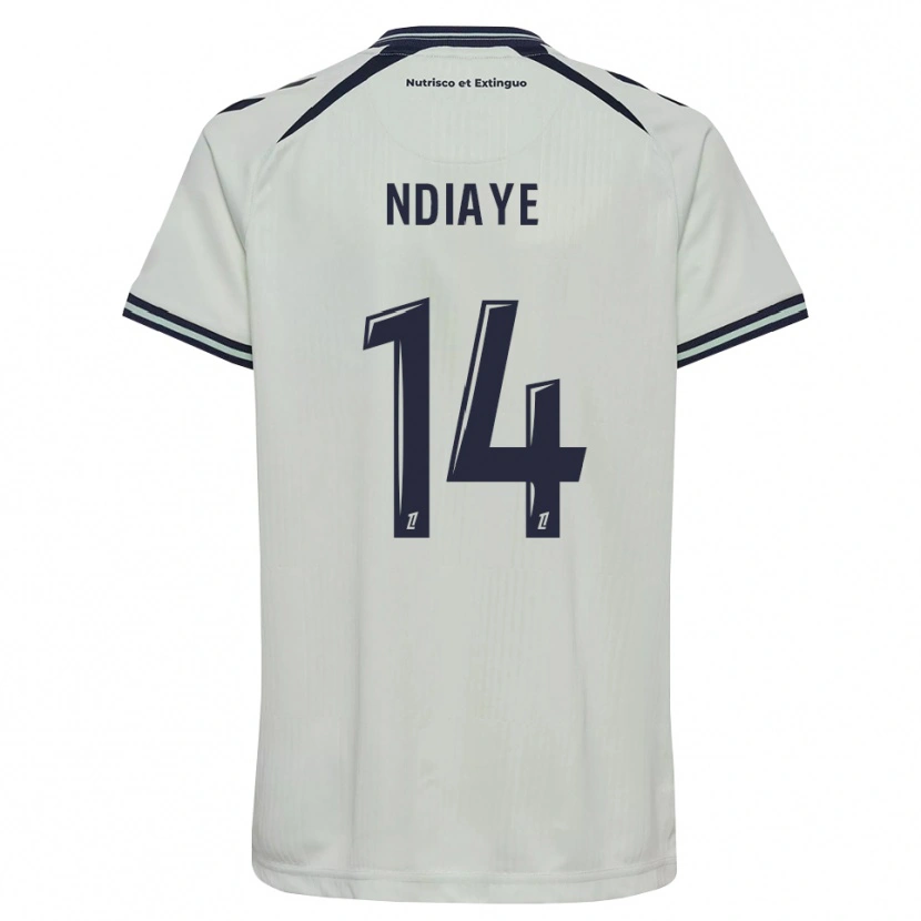 Danxen Femme Maillot Rassoul Ndiaye #14 Bleu Nuit Blanc Tenues Extérieur 2026/27 T-Shirt