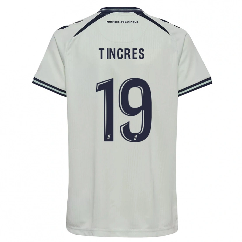 Danxen Femme Maillot Joan Tincres #19 Bleu Nuit Blanc Tenues Extérieur 2026/27 T-Shirt