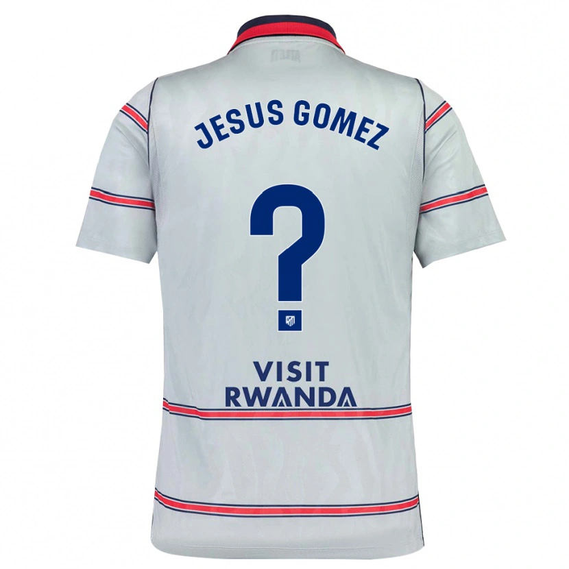 Danxen Femme Maillot Jesus Gomez #0 Gris Rouge Bleu Marine Troisieme 2026/27 T-Shirt
