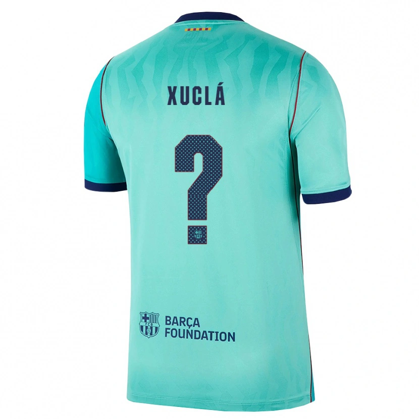 Danxen Femme Maillot Guiu Xuclá #0 Aqua Turquoise Foncée Bleu Royal Troisieme 2026/27 T-Shirt