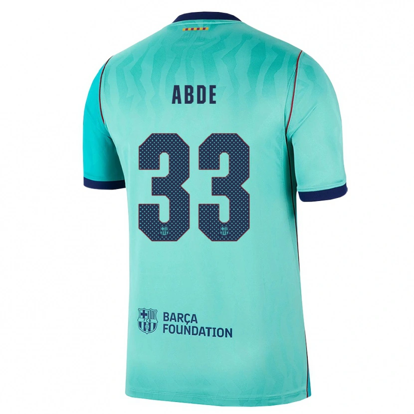 Danxen Femme Maillot Ez Abde #33 Aqua Turquoise Foncée Bleu Royal Troisieme 2026/27 T-Shirt