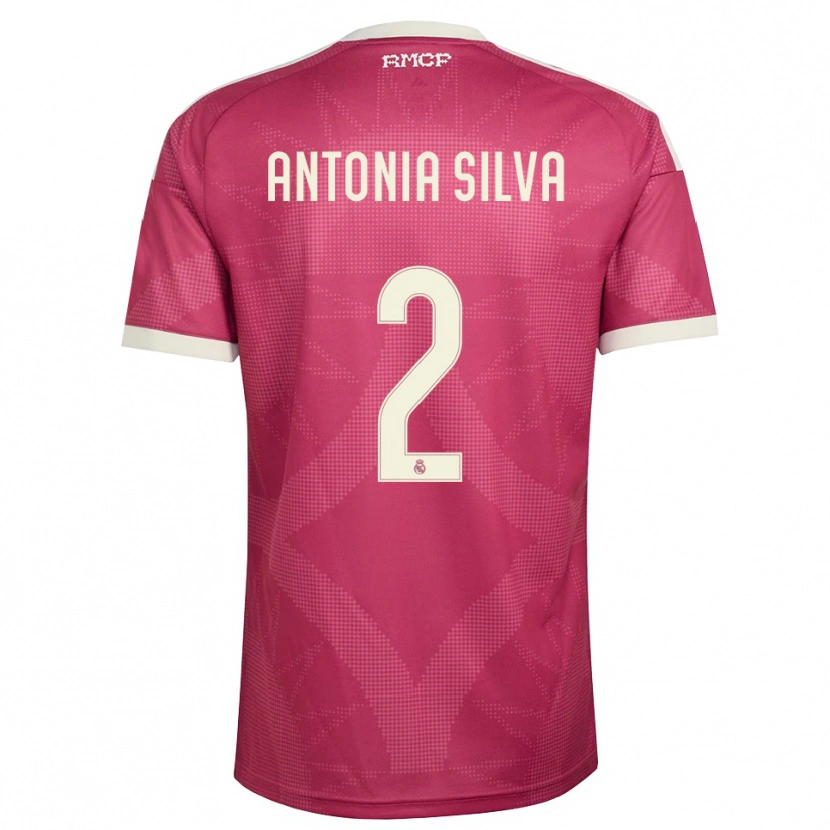Danxen Femme Maillot Antônia Silva #2 Rouge Violet Pâle Blanc Troisieme 2026/27 T-Shirt