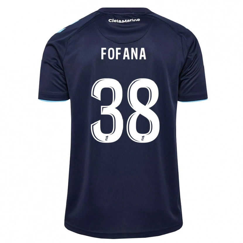 Danxen Femme Maillot Rayan Fofana #38 Bleu Barbeau Bleu Nuit Tenues Domicile 2026/27 T-Shirt