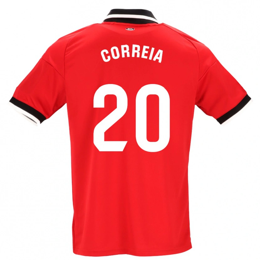 Danxen Femme Maillot Félix Correia #20 Noir Blanc Rouge Tenues Extérieur 2026/27 T-Shirt