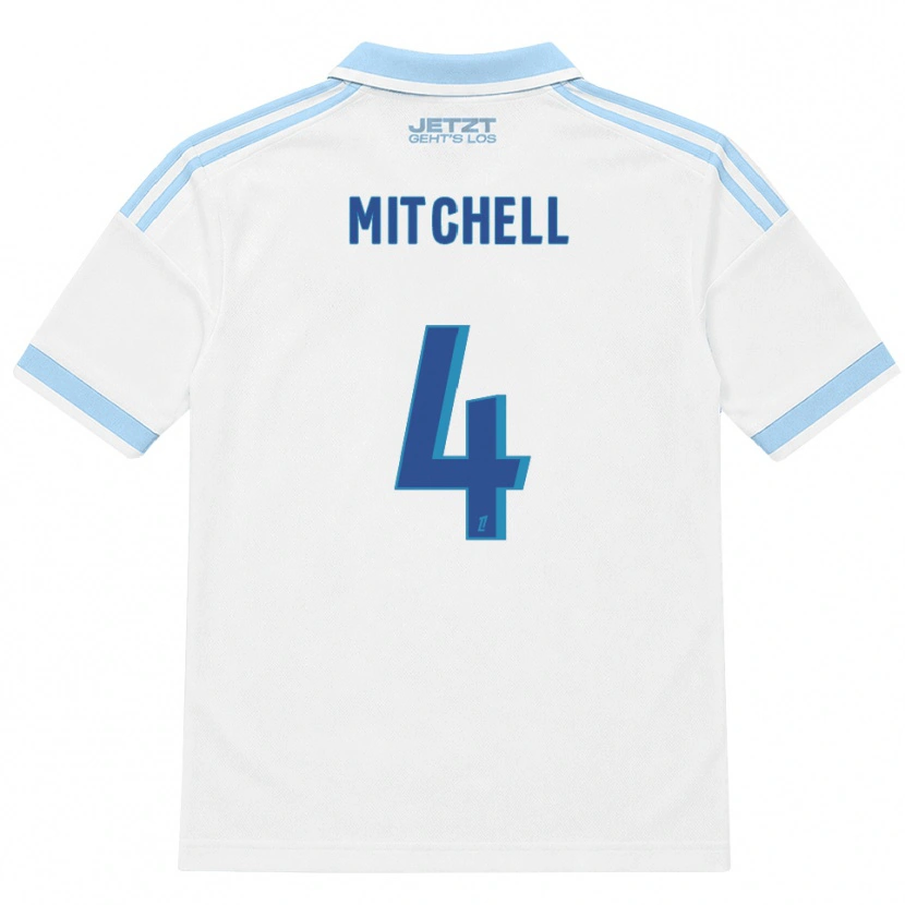 Danxen Enfant Maillot Jeyland Mitchell #4 Bleu Ciel Clair Blanc Rouge Tenues Extérieur 2026/27 T-Shirt