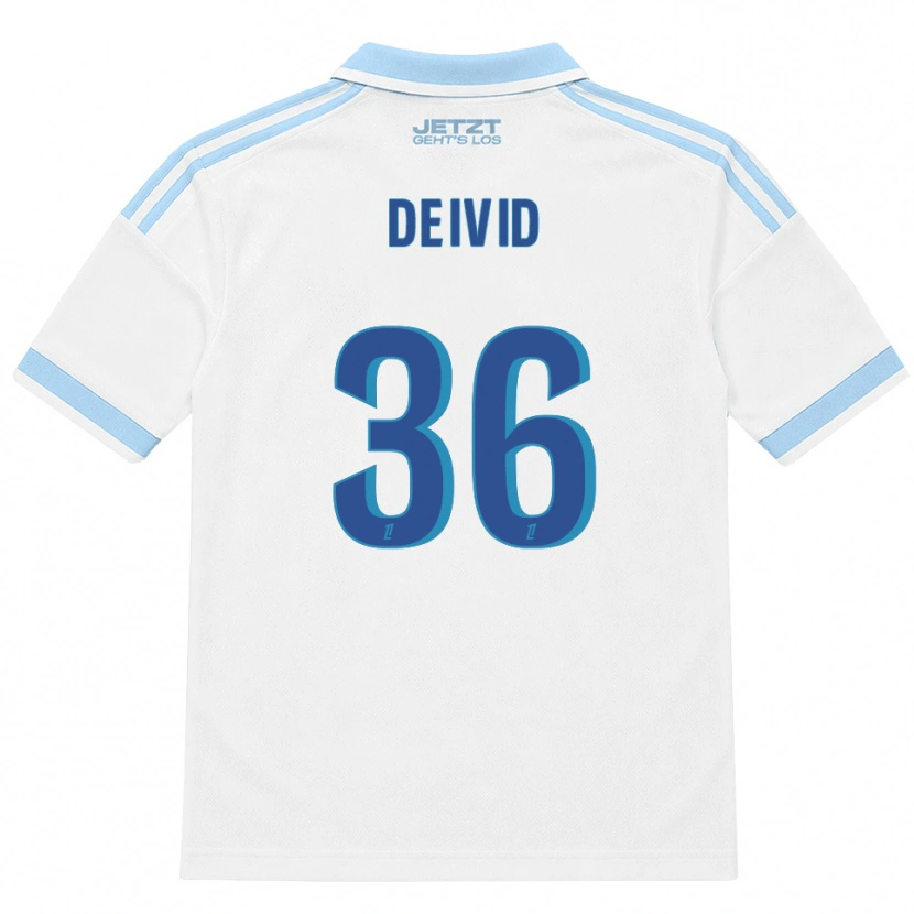 Danxen Enfant Maillot Deivid Washington #36 Bleu Ciel Clair Blanc Rouge Tenues Extérieur 2026/27 T-Shirt