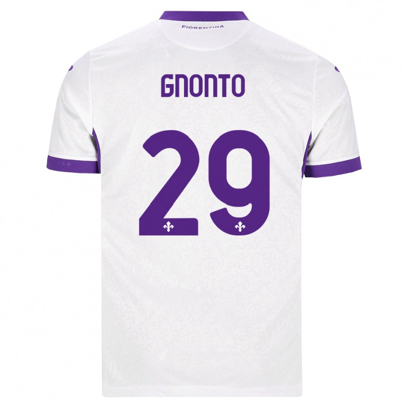 Danxen Enfant Maillot Wilfried Gnonto #29 Blanc Violet Tenues Extérieur 2026/27 T-Shirt