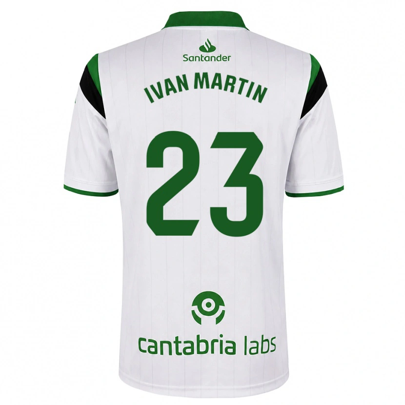 Danxen Enfant Maillot Iván Martín #23 Blanc Vert Noir Tenues Domicile 2026/27 T-Shirt