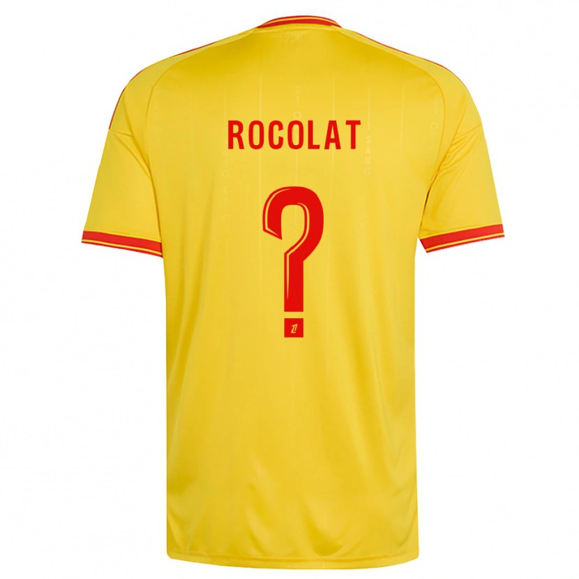 Danxen Enfant Maillot Jaheden Rocolat #0 Or Orange Rouge Tenues Domicile 2026/27 T-Shirt