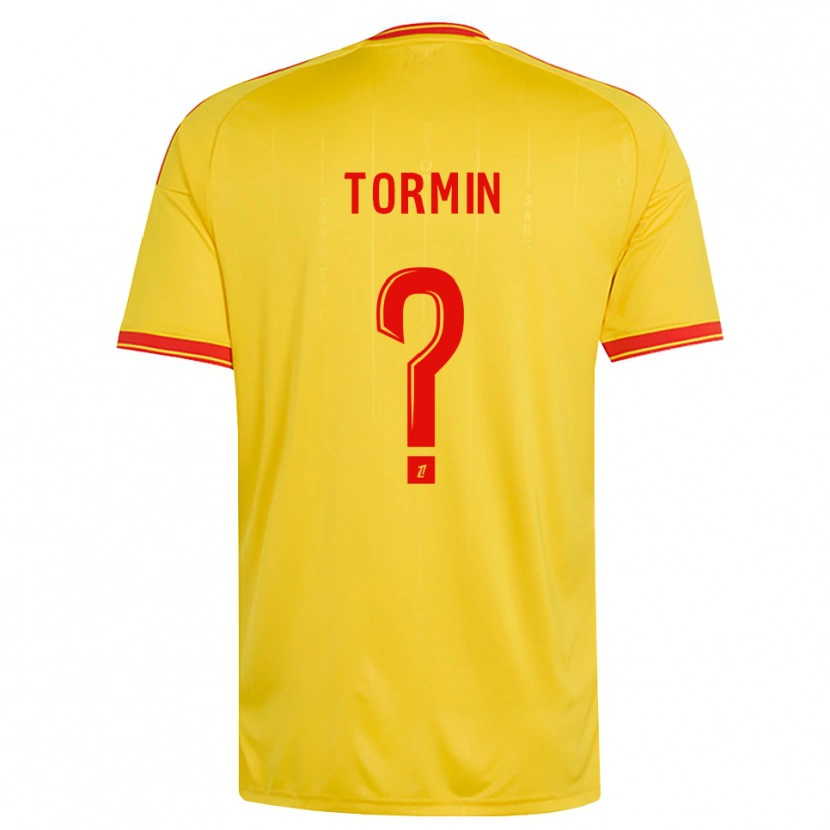 Danxen Enfant Maillot Sean Tormin #0 Or Orange Rouge Tenues Domicile 2026/27 T-Shirt