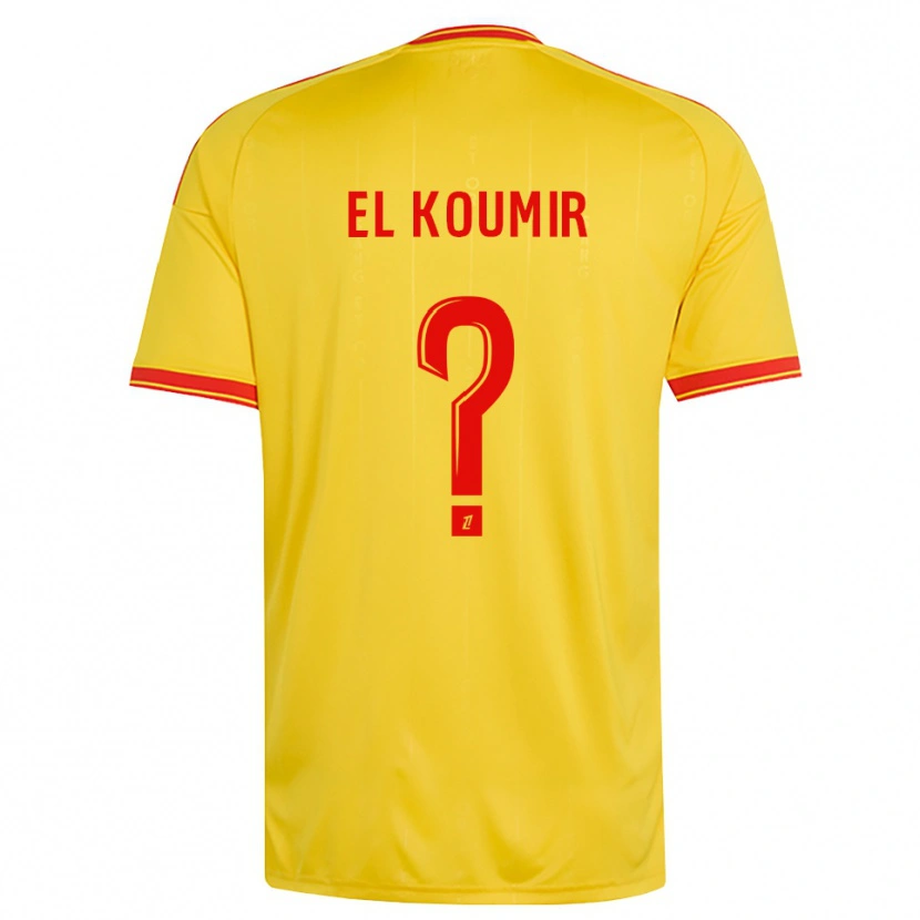 Danxen Enfant Maillot Kaïna El Koumir #0 Or Orange Rouge Tenues Domicile 2026/27 T-Shirt