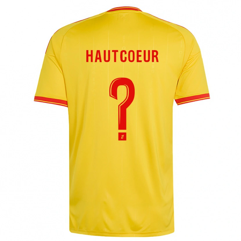 Danxen Enfant Maillot Agathe Hautcoeur #0 Or Orange Rouge Tenues Domicile 2026/27 T-Shirt