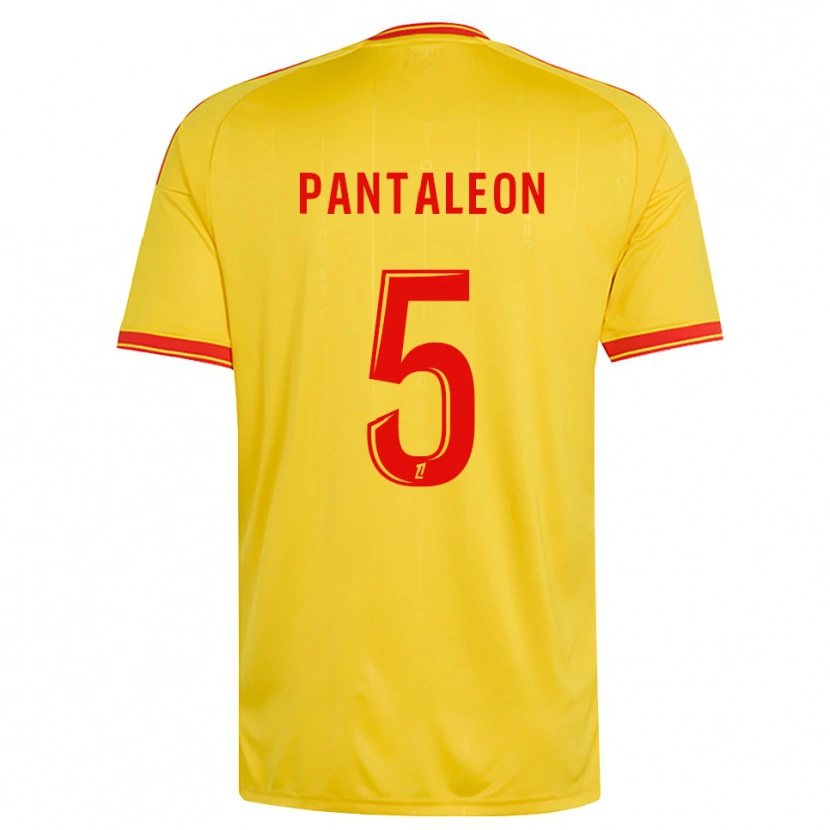 Danxen Enfant Maillot Tom Pantaleon #5 Or Orange Rouge Tenues Domicile 2026/27 T-Shirt
