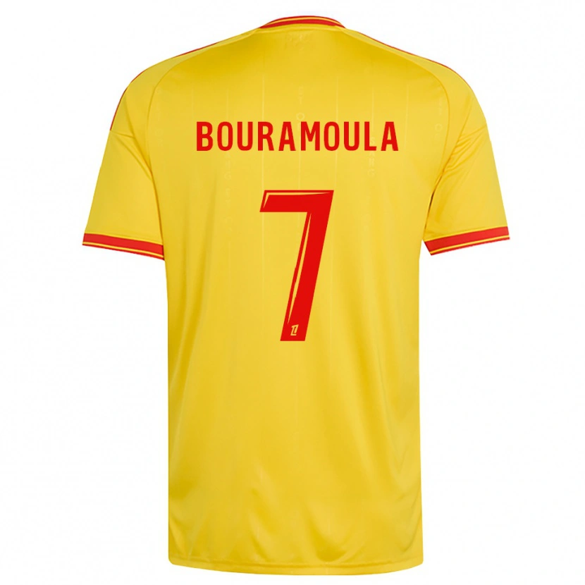 Danxen Enfant Maillot Ilies Bouramoula #7 Or Orange Rouge Tenues Domicile 2026/27 T-Shirt
