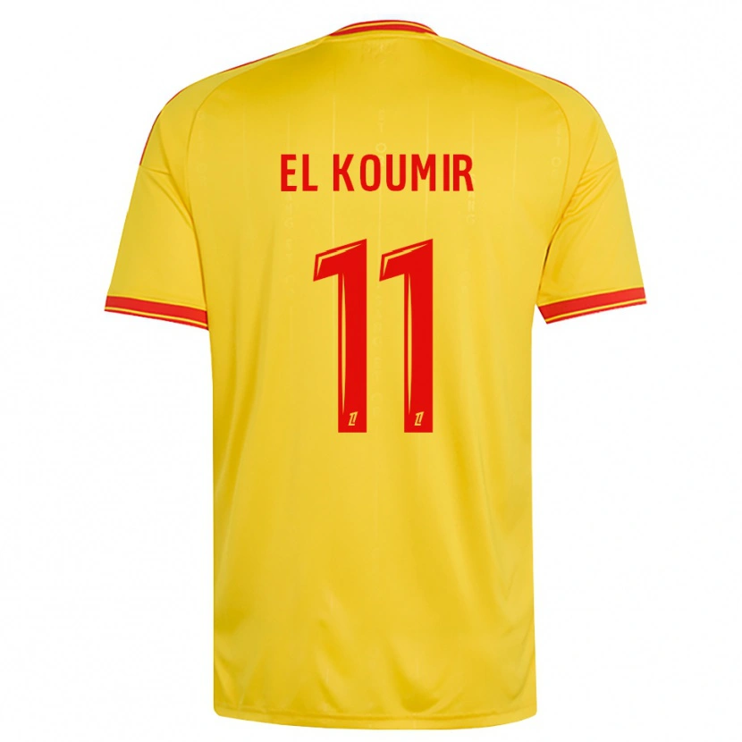 Danxen Enfant Maillot Kaîna El Koumir #11 Or Orange Rouge Tenues Domicile 2026/27 T-Shirt