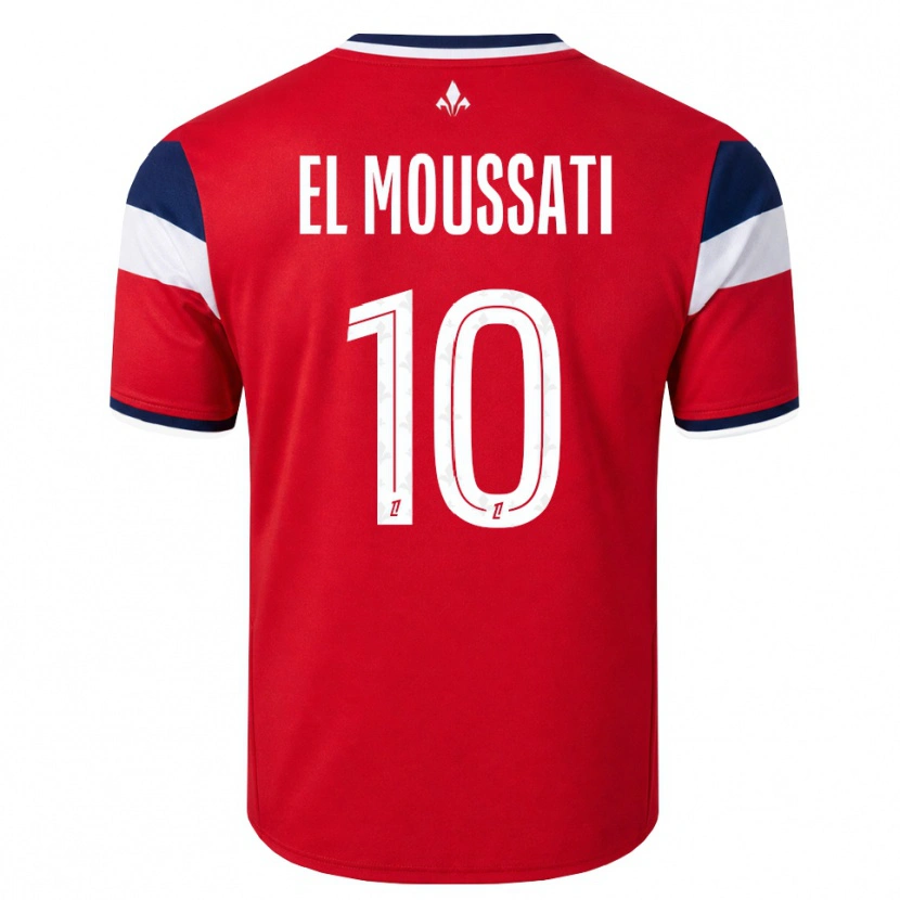 Danxen Enfant Maillot Redouane El Moussati #10 Rouge Blanc Bleu Royal Tenues Domicile 2026/27 T-Shirt