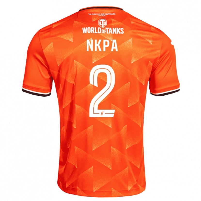 Danxen Enfant Maillot Elie Nkpa #2 Orange Blanc Noir Tenues Domicile 2026/27 T-Shirt
