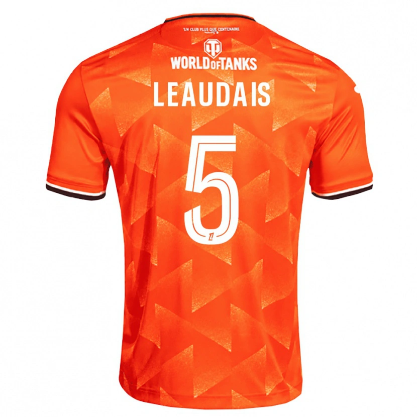 Danxen Enfant Maillot Lucas Leaudais #5 Orange Blanc Noir Tenues Domicile 2026/27 T-Shirt