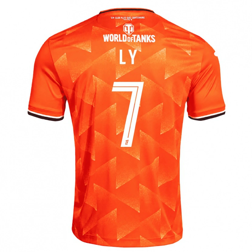 Danxen Enfant Maillot Mactar Ly #7 Orange Blanc Noir Tenues Domicile 2026/27 T-Shirt