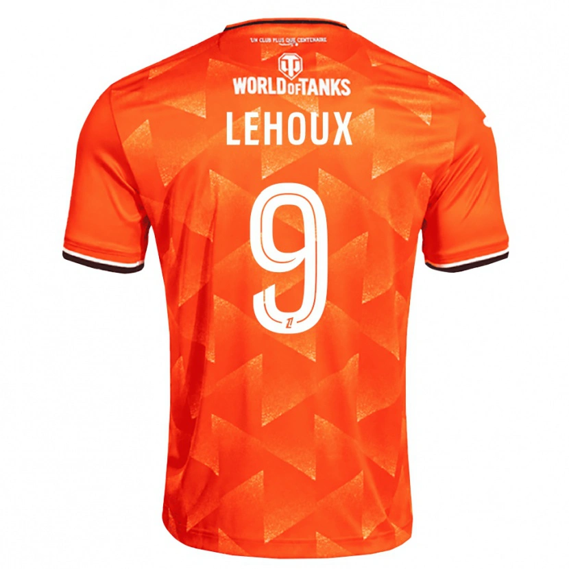 Danxen Enfant Maillot Louise Lehoux #9 Orange Blanc Noir Tenues Domicile 2026/27 T-Shirt