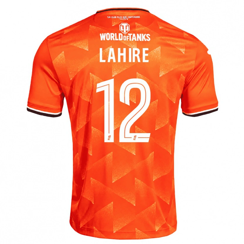 Danxen Enfant Maillot Molly Lahire #12 Orange Blanc Noir Tenues Domicile 2026/27 T-Shirt