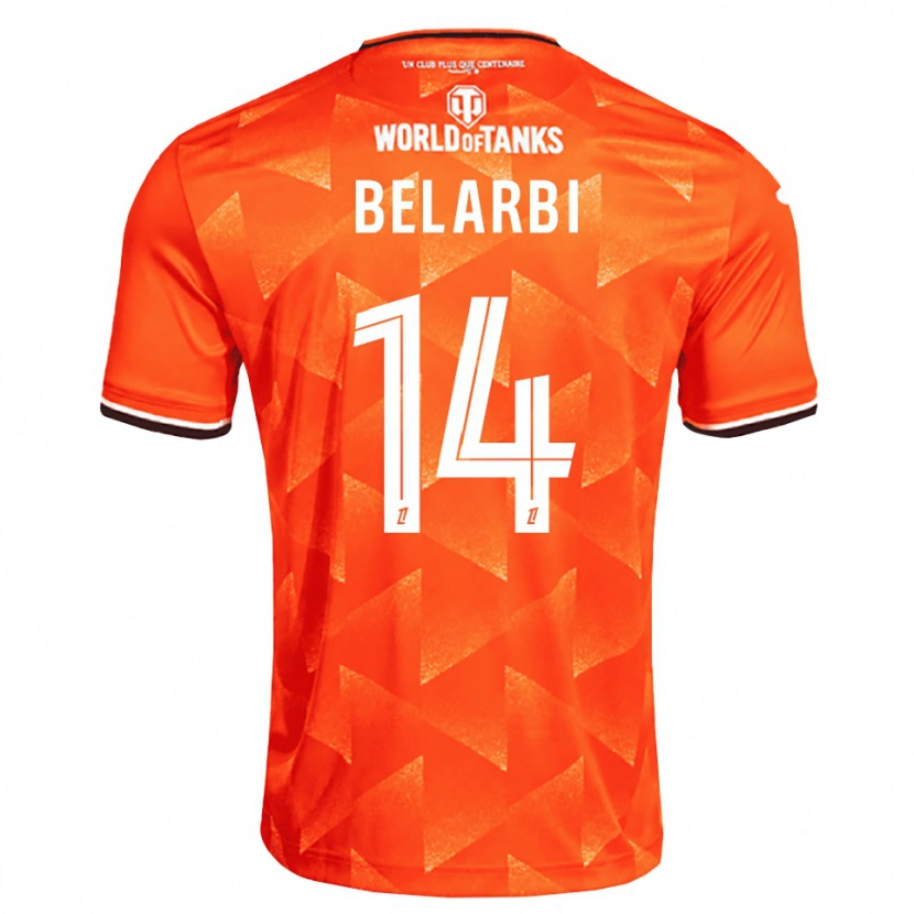 Danxen Enfant Maillot Sohaib Belarbi #14 Orange Blanc Noir Tenues Domicile 2026/27 T-Shirt