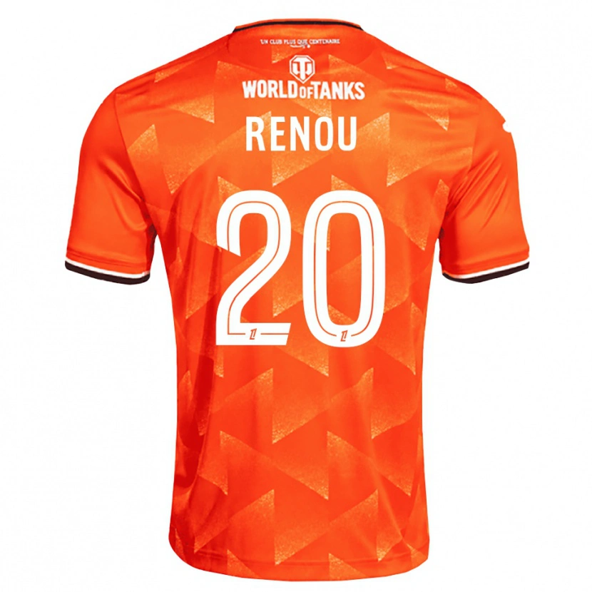 Danxen Enfant Maillot Camille Renou #20 Orange Blanc Noir Tenues Domicile 2026/27 T-Shirt