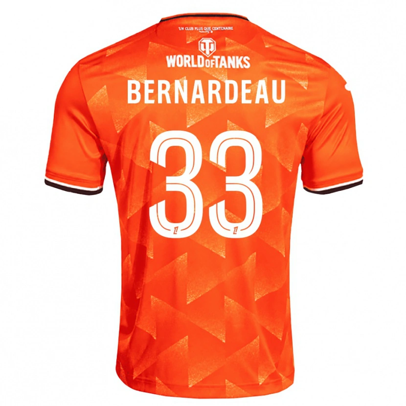Danxen Enfant Maillot Gabin Bernardeau #33 Orange Blanc Noir Tenues Domicile 2026/27 T-Shirt