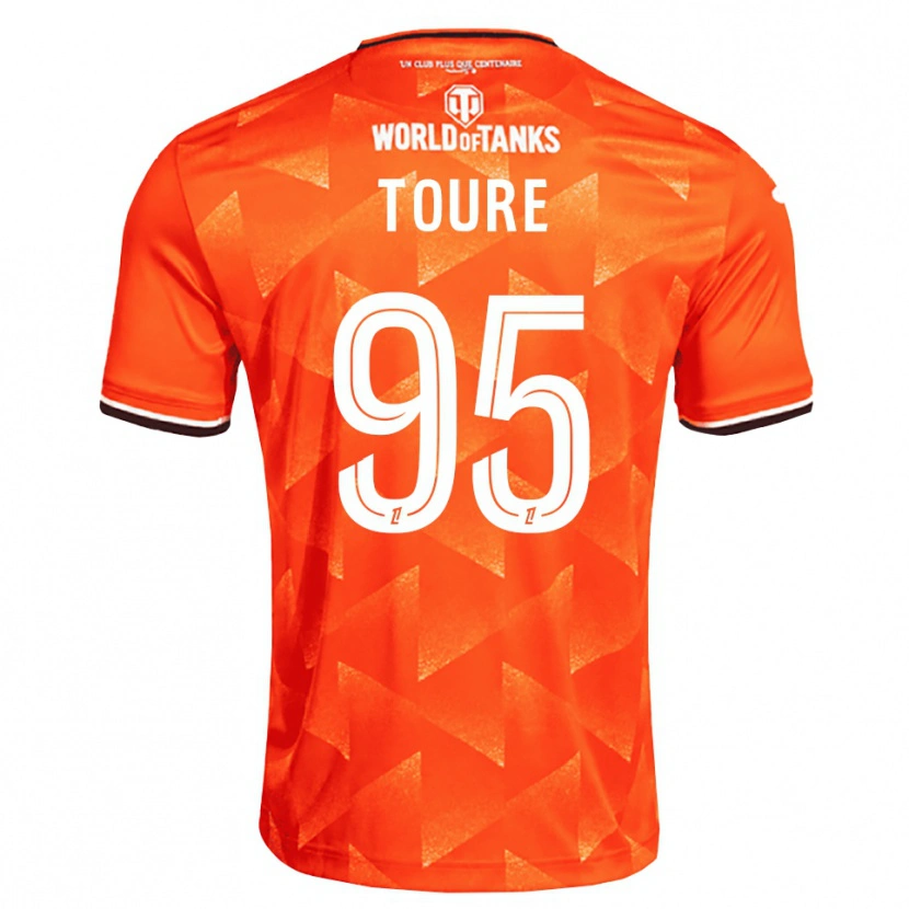 Danxen Enfant Maillot Isaak Touré #95 Orange Blanc Noir Tenues Domicile 2026/27 T-Shirt