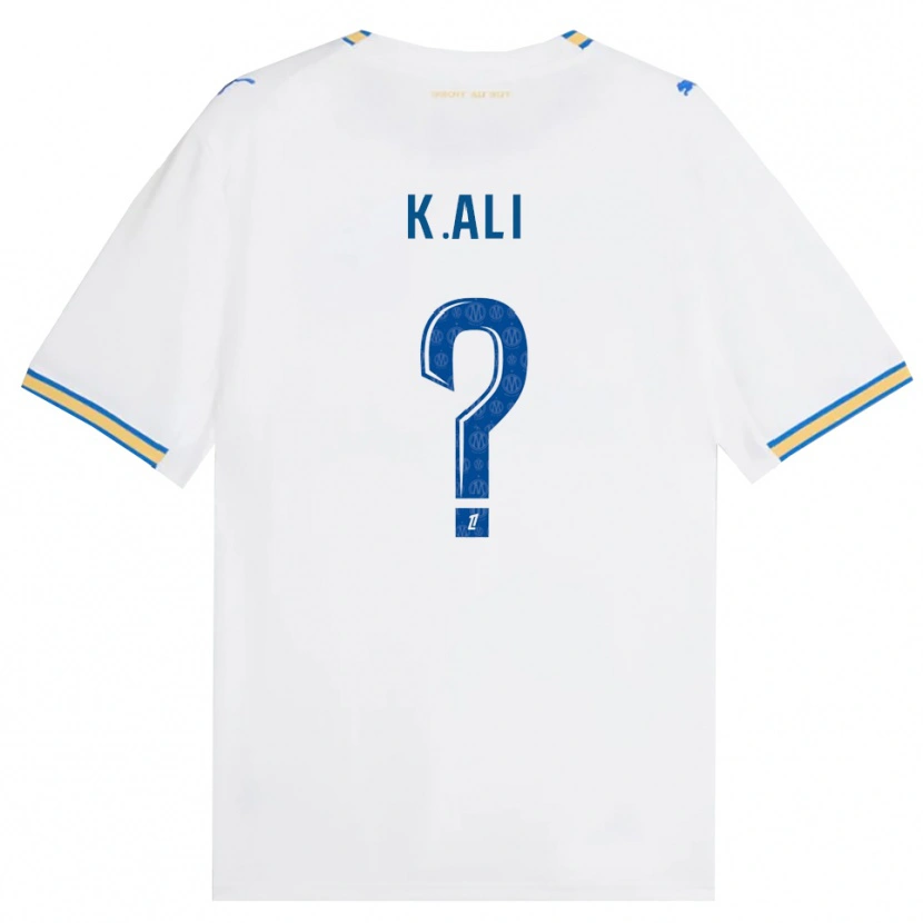 Danxen Enfant Maillot Kaïs Ali #0 Bleu Dodger Blanc Tenues Domicile 2026/27 T-Shirt
