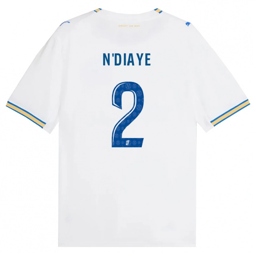 Danxen Enfant Maillot Osmane N'diaye #2 Bleu Dodger Blanc Tenues Domicile 2026/27 T-Shirt