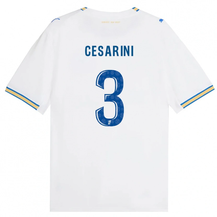 Danxen Enfant Maillot Gaëtan Cesarini #3 Bleu Dodger Blanc Tenues Domicile 2026/27 T-Shirt