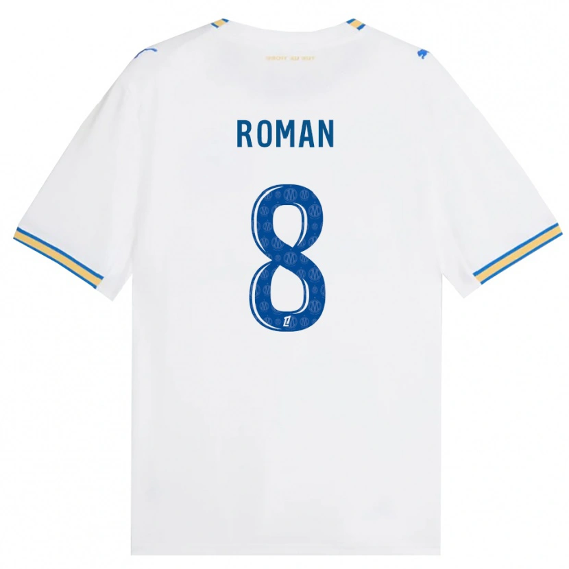 Danxen Enfant Maillot Lucas Roman #8 Bleu Dodger Blanc Tenues Domicile 2026/27 T-Shirt