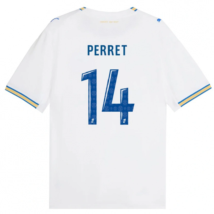 Danxen Enfant Maillot Jenny Perret #14 Bleu Dodger Blanc Tenues Domicile 2026/27 T-Shirt