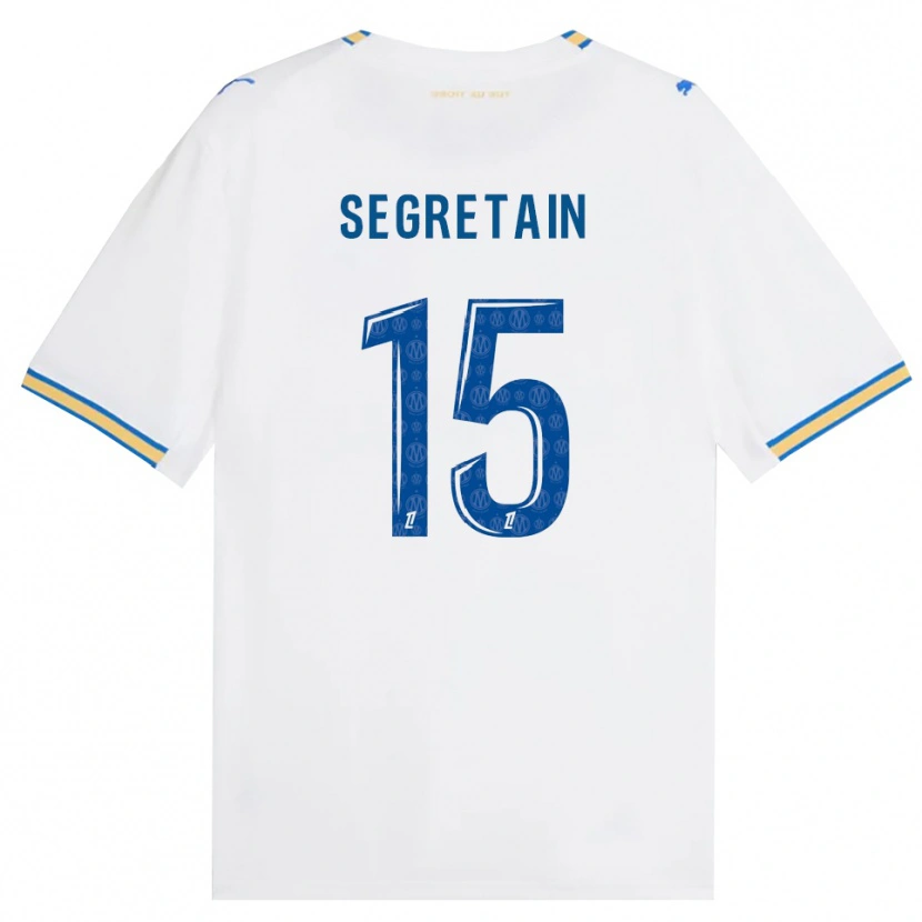 Danxen Enfant Maillot Julie Ségrétain #15 Bleu Dodger Blanc Tenues Domicile 2026/27 T-Shirt