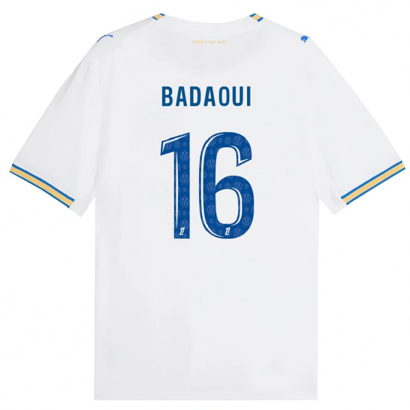 Danxen Enfant Maillot Yassine Badaoui #16 Bleu Dodger Blanc Tenues Domicile 2026/27 T-Shirt