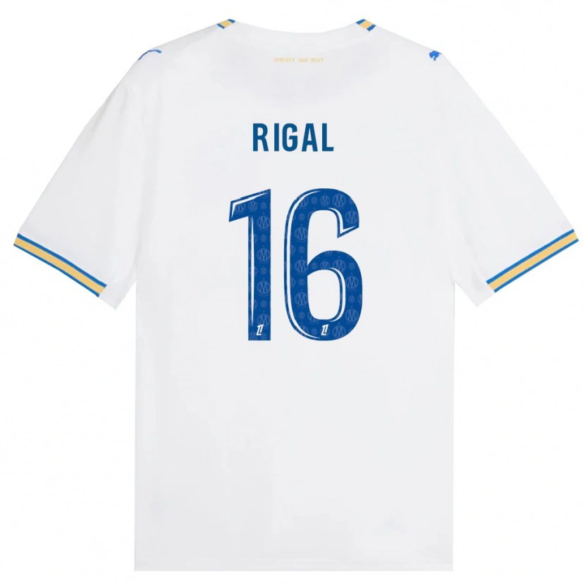 Danxen Enfant Maillot Pablo Rigal #16 Bleu Dodger Blanc Tenues Domicile 2026/27 T-Shirt
