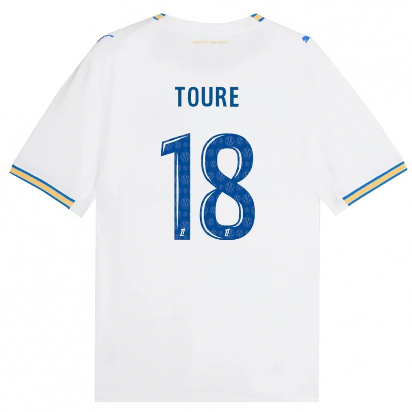 Danxen Enfant Maillot Isaak Toure #18 Bleu Dodger Blanc Tenues Domicile 2026/27 T-Shirt